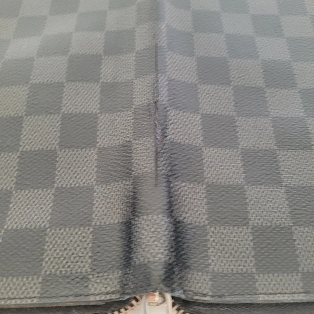 Louis Vuitton Zippy Organizer Damier Graphite Canvas Wallet GI4108 AS IS